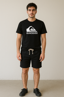 camisetas Masculina 100% Algodão fio + Short de Linho